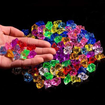 China Modern Acrylic Crystals Diamond Clear Gems Ice Rocks Colored Stones for Vase Fillers, Table Scatter, Wedding Decoration for sale