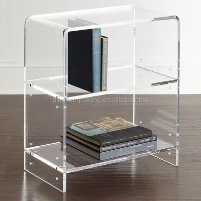 China Can Be Customized Crystal Clear Acrylic 3 Layers Kids Bookshelf Bookshelf Rack Designs For Kids for sale