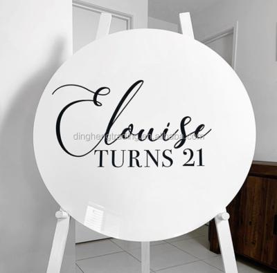 China Stand The Modern Personalized Acrylic Wedding Welcome Sign for sale