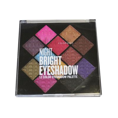 China Fashion Eyeshadow Palette 12Colors Eyeshadow Palette Waterproof Glitter Eyeshadow Make Up Set Korea Cosmetics for sale