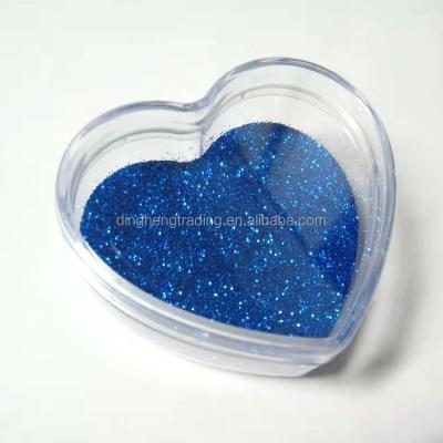 China Modern Wholesale Clear Plastic PS Heart Shape Empty Containers For Cosmetics Jar 30 Grams Glitter for sale