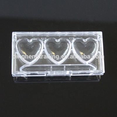 China Modern Wholesale Empty Plastic Makeup Containers And Packaging Boxes For Lip Gloss 3 Hearts for sale