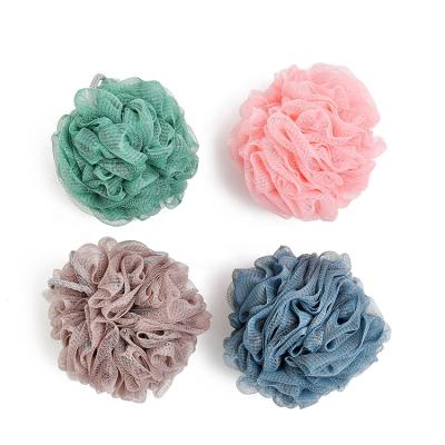 China Modern Newcomer Colors Eco Friendly OEM PE Mesh Bath Sponge Ball for sale