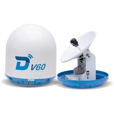 China ASA Ditel V60 63cm Maritime Outdoor Mobile Communication Satellite Dish Antenna Internet ku Band Automatic for Boat for sale