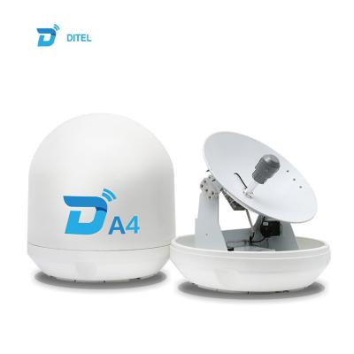 China Ditel A4 Mini Ku-Band Marine TV Mobile Satellite Antenna Mini TV Antenna With GPS Module A4 for sale