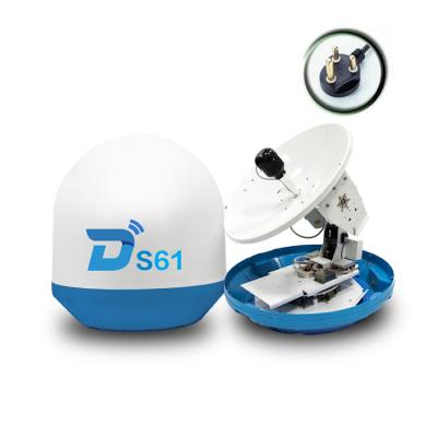 China ASA/White Ditel S61 SANS Plug Sat TV Outdoor Marine Digital TV Receiver 63cm and Portable Satellite Dish Antenna for sale