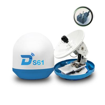 China ASA/White Ditel S61 Stand US Plug Outdoor Wireless 63cm Marine Satellite TV Antenna for Yachts and Boats for sale