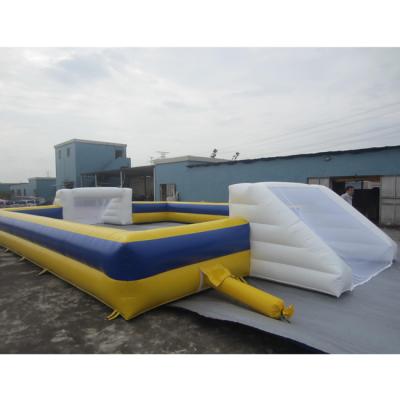 China High Strength Outdoor Inflatable Soap Football Playground Inflatable Soccer Field for sale