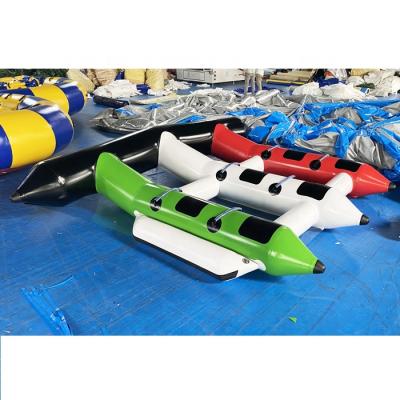 China PVC/TPU (0.9mm best quality water sport game manta ray fly fish boat towable inflatable toy for sale