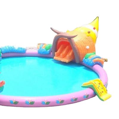 China High Strength Baby Water Pool Inflatable Swimming Pool With Slide for sale