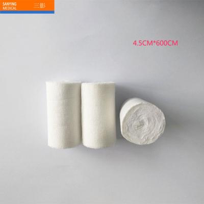 China Cotton 100% 6cm*600cm 100% Cotton Gauze Medical Gauze Bandage for sale