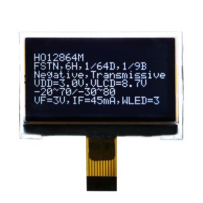 China Factory supply medium size graphic128x64 small dots FSTN tooth lcd display module 2.4inch for sale