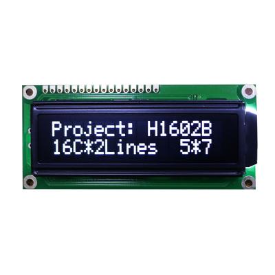 China Application Factory Price Industrial Blue 16x2 3.3v Module Driving Voltage 32 Character LCD Display for sale