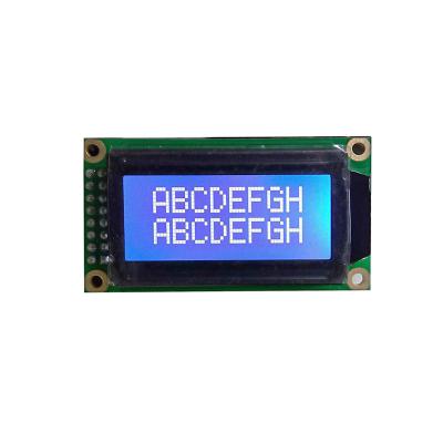 China Application Best Quality 8x2 Industrial Alphanumeric Small Character Lcd Blue Display for sale