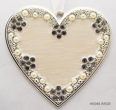 China JEWELED ORNAMENT WEDDING HIGH QUALITY METAL HEART DECORATION Ornament for sale