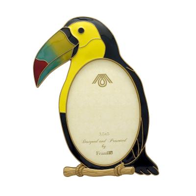 China Metal HOME DECOR TOUCAN BIRD METAL PICTURE FRAME for sale