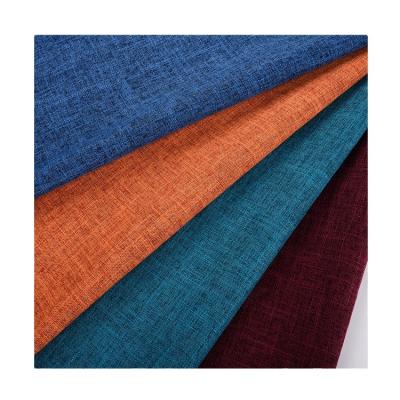 China Breathable H765 Stustainable feature 100 polyester upholstery curtain roll home textile linen soft fabric manufacturer for sale