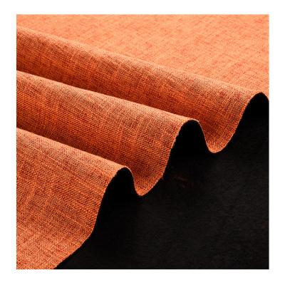 China Breathable H765 Chinese Suppliers polyester curtain blackout linen soft fabric for sale