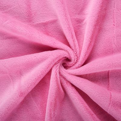 China Breathable Factory Making polyester velvet upholstery home textile material soft blanket fabric for sale