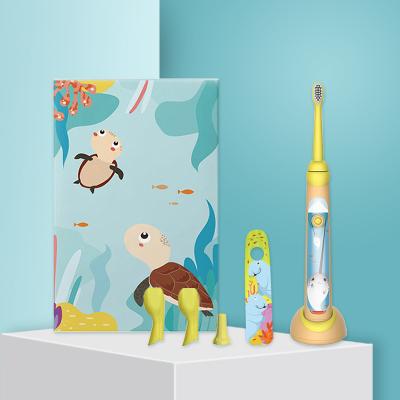 China New Arrival Best High Quality Battery Operated Sonic Toothbrush Wireless Chargeable Baby Kids Electric Toothbrush for sale