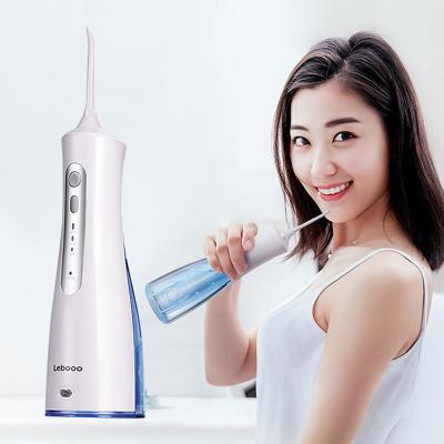 China Lebooo USB 200ml Outdoor Rechargeable Water Flosser 200ml Mini Portable Cordless Oral Irrigator for sale