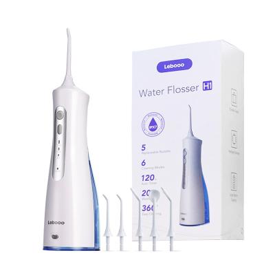 China New Arrival Outdoor Portable Dental Water Flosser Lebooo 2022 Teeth Cleaning Oral Care Irriagtor for sale