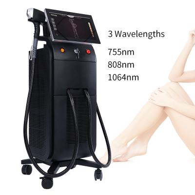 China Platinum Deka Laser Alexandrite Diode Laser Hair Removal Ice Epilator 808nm Lazer 755 808 1064 Hair Removal Definitives for sale