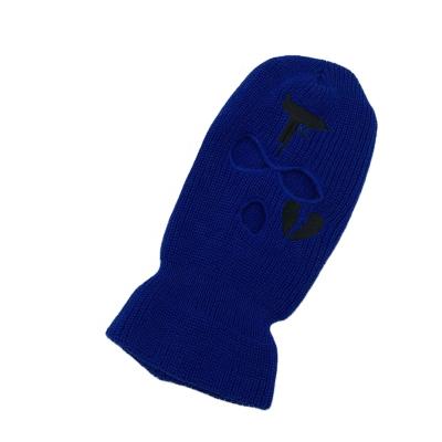 China New Fashion Hot Selling COMMON INS Brand Streetwear Blue Gun Full Facemask 3 Hole Arrived Balaclava Skimask for sale