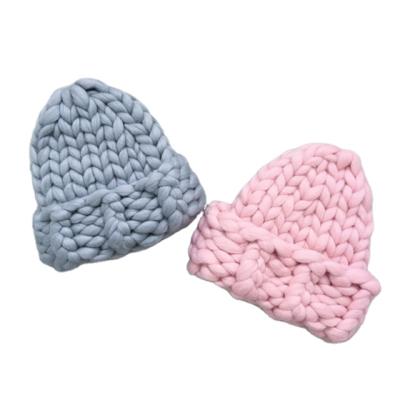 China T122 COMMON Fashion Winter Handmade Knit Australia 100% Merino Wool Beanie Hat for sale