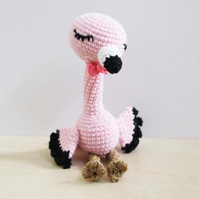 China Plush Crochet Animals Crochet Bird Cute Crochet Amigurumi Toys Amigurumi Flamingo Crochet Flamingo for sale