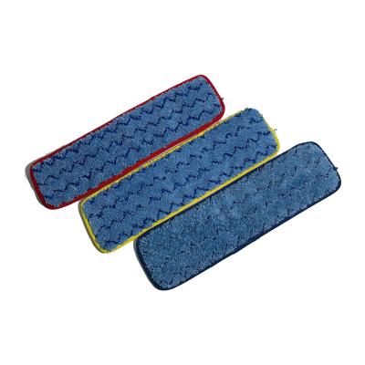 China Viable Custom Printing Wet Replacement Microfiber Mop Pad Wet Refills for sale