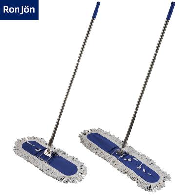 China Customized Viable Design Commercial Multifunctional Wet and Dry Flat Mops Dust Mop Pocket Industrial Broom for sale