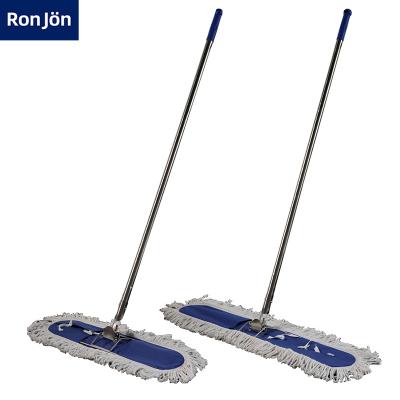 China Sustainable Commercial Industrial Dry Cotton Mop Pocket Flat Mop For Hotel Hospital for sale