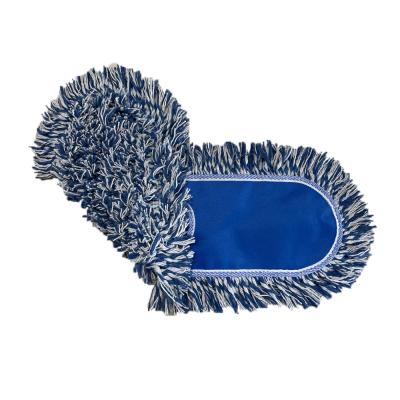 China Viable Customized Industrial Hotel Rayon Cotton Wet & Dry Floor Mopping Pocket Dust Mop Dust Mop Pad for sale