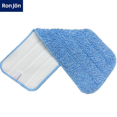 China Household Wholesale Washable Wet Wet Replacement Refill Head Microfiber Mop Microfiber Cleaning Mop Viable Flat Pad for sale