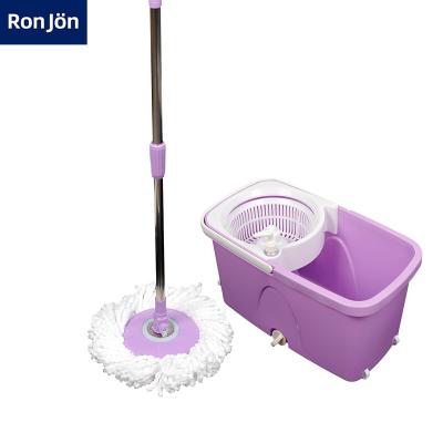 China Wholesale Sustainable Household Floor Cleaner Trapeador Giratori 360 Degree Rotation Magic Microfiber Brooms And Bucket With Wheels for sale