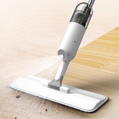 China Best Selling 350ml Sustainable Water Microfiber Wet Floor Cleaning Flat Lazy Magic Spray Mop for sale