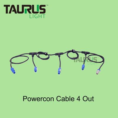 China Stage Light 4 Meters Powercon Cable 4 Lead for sale