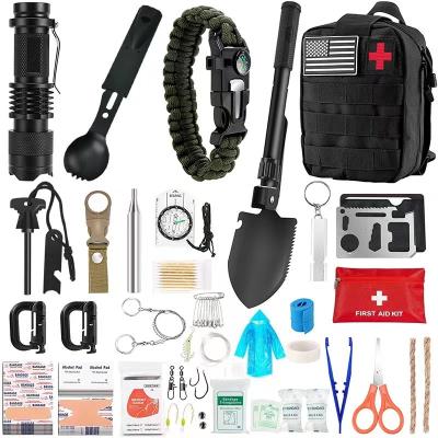 China Outdoor Camping Increasing JK-B-010 Tactical EDC Camping Survival Kit Gearbox Travel Outdoor Survival Kits for Increasing Camping 72 in 1 Emergency Survival Kits for sale