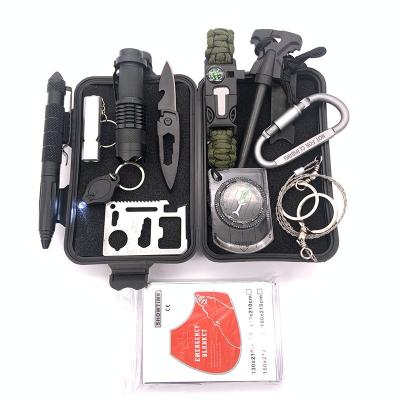 China Outdoor Camping Hiking Accessories JK-H-012 Professional Outdoor Camping Kit Sos Tool Emergency Survival Travel Gear for sale