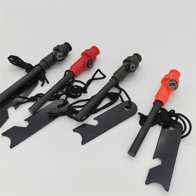 China Wholesale Camping Handle Flint Fire Starter Sparking Ferrocerium Sports Equipment Fire Starter Outdoor Survival -3xc for sale