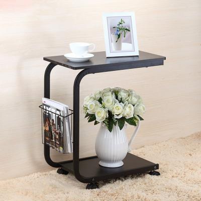 China (Other) Living Room Metal Stable View Adjustable Side Table, Sofa Table For Coffee Snack Laptop Easy Assembly for sale