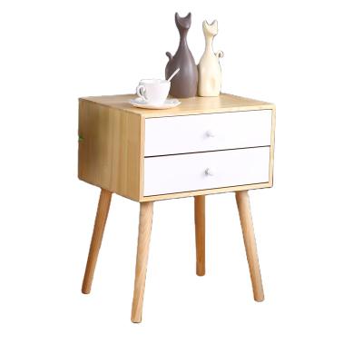 China Other End Table Bedroom Night Stand With Drawers Bed In Wood Side Table for sale