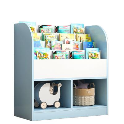 China Adjustable Modern Wooden Children's Shelf (Other) Floor Toy Storage Cabinet For Bedroom for sale