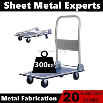 China Flatform 300kg Hand Truck Cheap Small Warehouse Heavy Duty Platform Hand Truck for sale