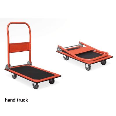 China Flatform Hand Truck Ningbo Quality Platform Cart Folding Hand Truck Hand Pull Garage Trolley for sale