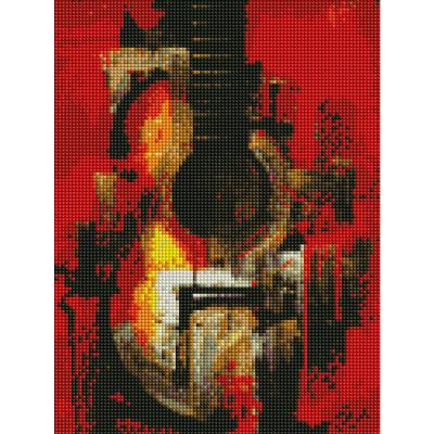 China Home decoration; gifts ; wedding decoration 30*40 shape square Diamond Embroidery Kit 5D Diamond Painting Abstract Guitar Art Living Room Decoration Painting for sale