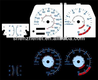 China customized any kind of EL car meter glow gauges customized for sale