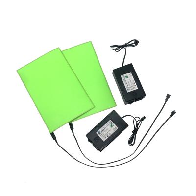 China Indoor EL Backlight High Brightness Fluorescent Green Flexible EL Panel For Light Box for sale