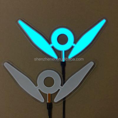 China custom die cut blue light shape el backlight panel die cut for sale